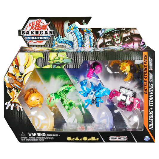 Image for Bakugan Battle Strike Pack - Aquos Platinum Nillious Darkus Titan King - Bakugan TCG
