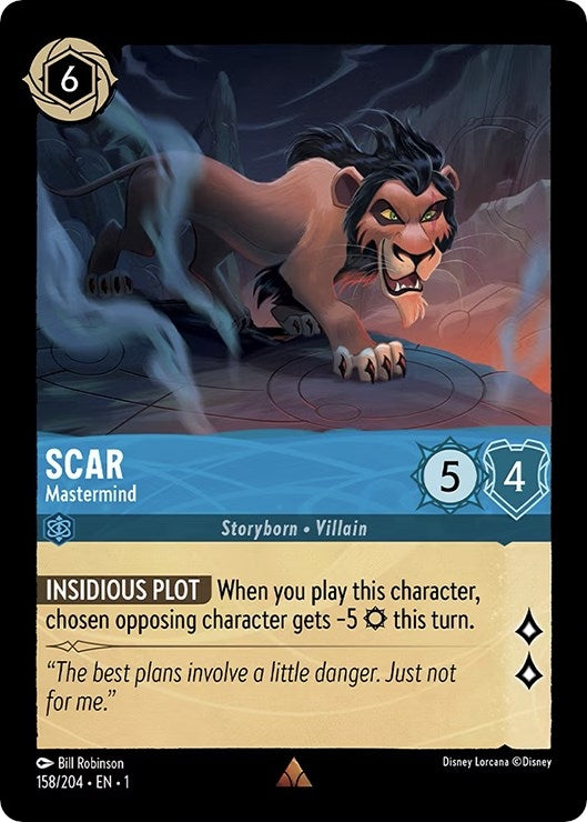 Image for Scar - Mastermind (158/204) (1) - Disney Lorcana