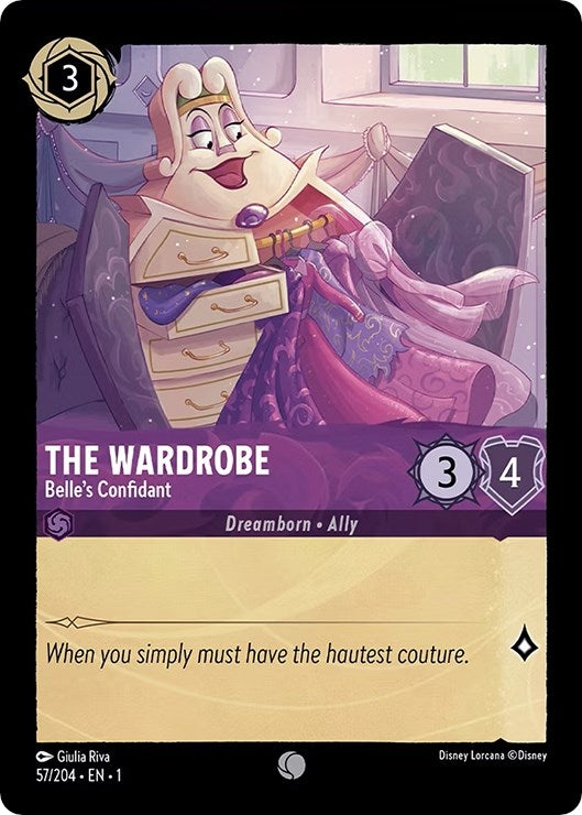 Image for The Wardrobe - Belle's Confidant (57/204) (1) - Disney Lorcana