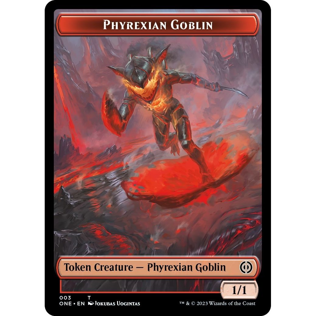 Image for Phyrexian Goblin // Samurai Double-Sided Token (3/2) (ONE) - Magic: The Gathering