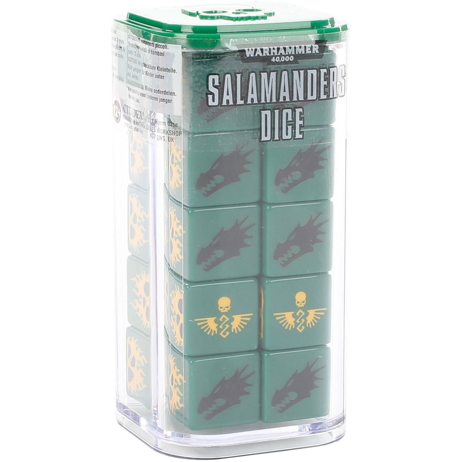 Image for Warhammer: 40K - Space Marines: Salamanders Dice (20 - Pack) - Warhammer Game Accessories