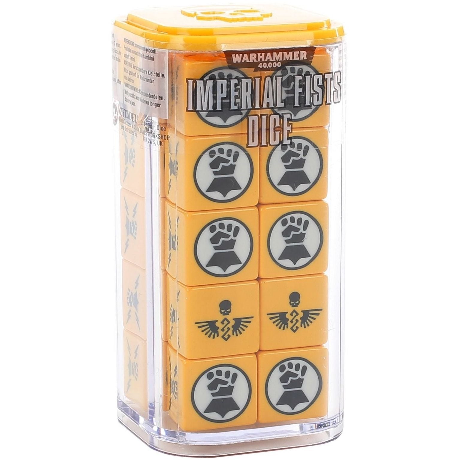Image for Warhammer: 40K - Space Marines: Imperial Fists Dice (20 - Pack) - Warhammer Game Accessories