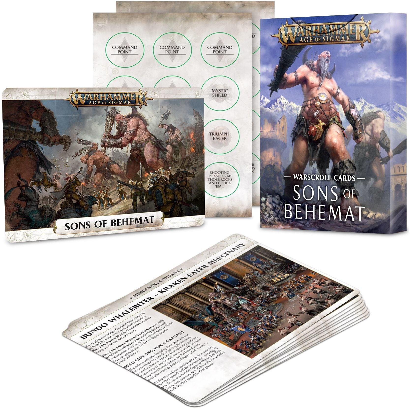 Image for Warhammer: Age of Sigmar - Warscroll Cards: Sons of Behemat - Warhammer Game Accessories