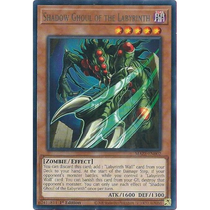 Image for Shadow Ghoul of the Labyrinth (MAZE-EN002) (MAZE) - YuGiOh