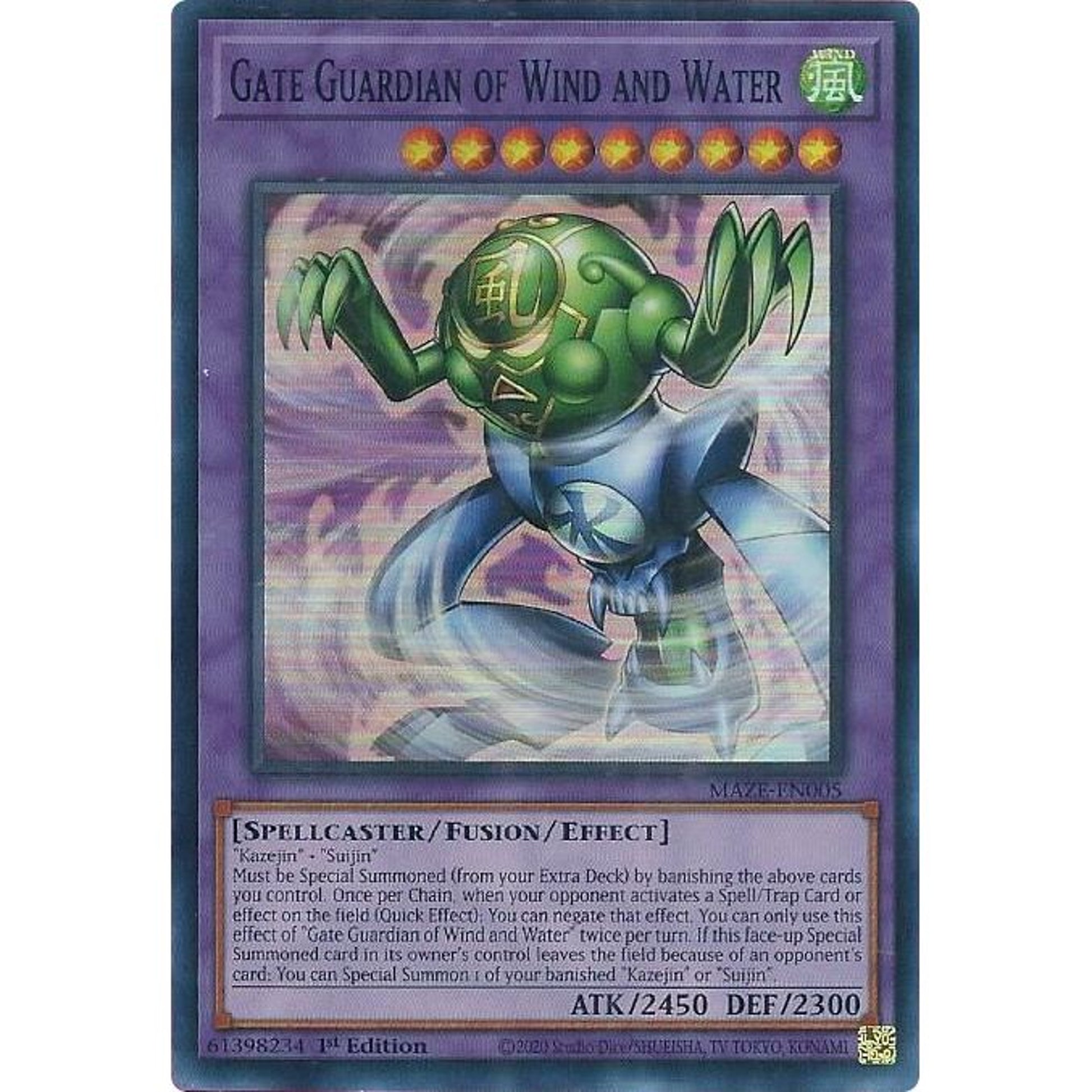 Image for Gate Guardian of Wind and Water (MAZE-EN005) (MAZE) - YuGiOh