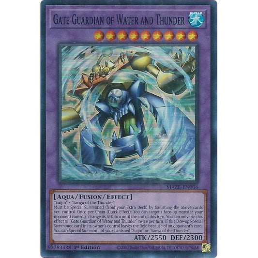 Image for Gate Guardian of Water and Thunder (MAZE-EN006) (MAZE) - YuGiOh