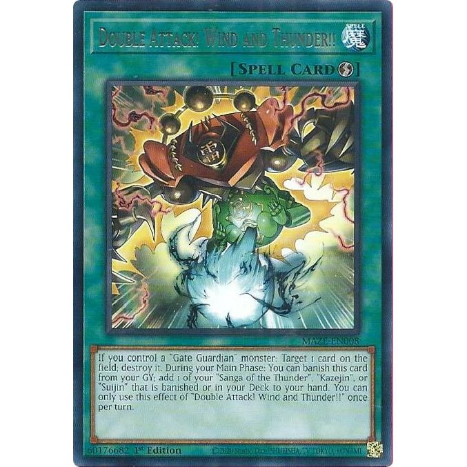 Image for Double Attack! Wind and Thunder!! (MAZE-EN008) (MAZE) - YuGiOh