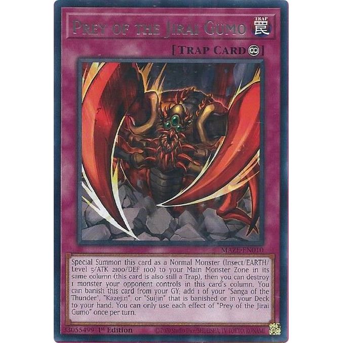 Image for Prey of the Jirai Gumo (MAZE-EN010) (MAZE) - YuGiOh