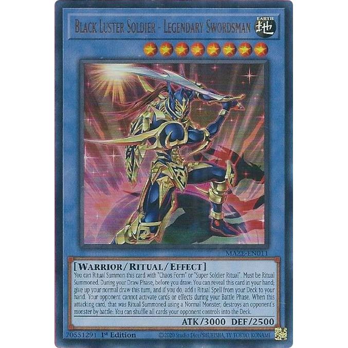 Image for Black Luster Soldier - Legendary Swordsman (MAZE-EN011) (MAZE) - YuGiOh