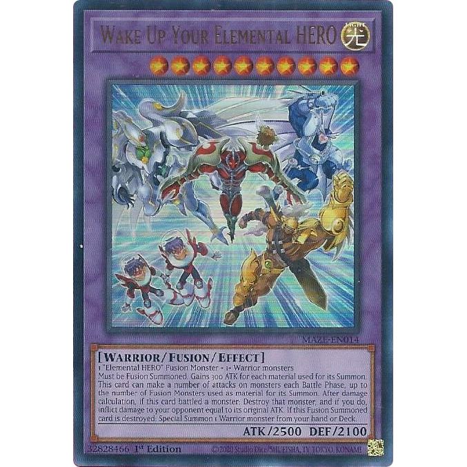 Image for Wake Up Your Elemental HERO (MAZE-EN014) (MAZE) - YuGiOh