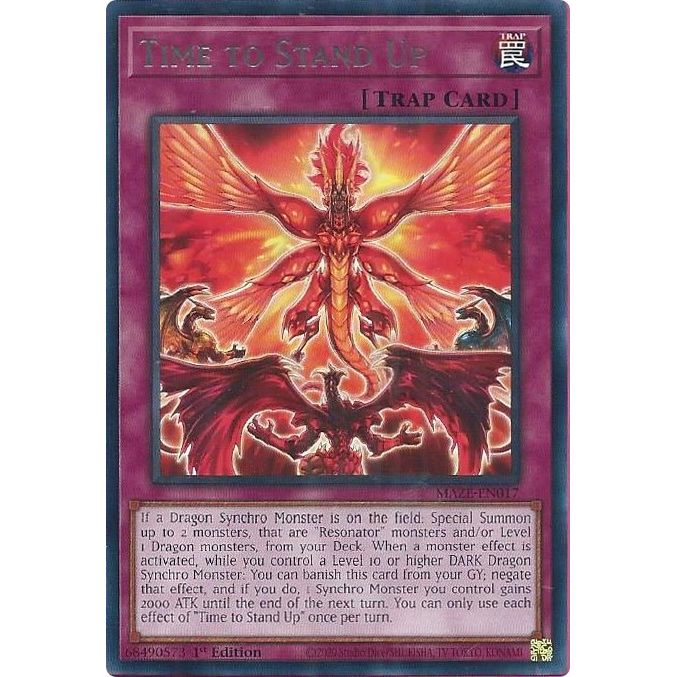 Image for Time to Stand Up (MAZE-EN017) (MAZE) - YuGiOh