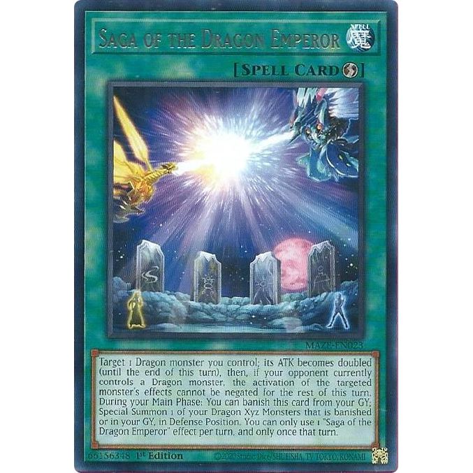 Image for Saga of the Dragon Emperor (MAZE-EN023) (MAZE) - YuGiOh