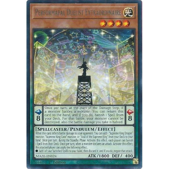 Image for Performapal Duelist Extraordinaire (MAZE-EN024) (MAZE) - YuGiOh