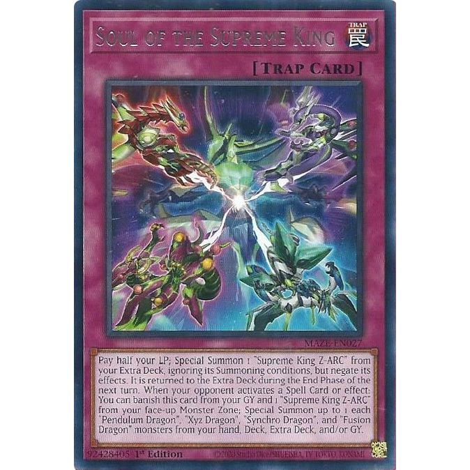 Image for Soul of the Supreme King (MAZE-EN027) (MAZE) - YuGiOh