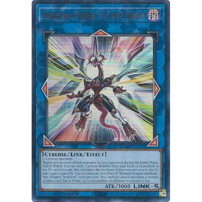 Image for Firewall Dragon Darkfluid - Neo Tempest Terahertz (MAZE-EN028) (MAZE) - YuGiOh