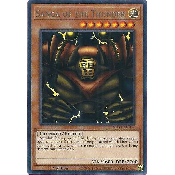 Image for Sanga of the Thunder (MAZE-EN032) (MAZE) - YuGiOh