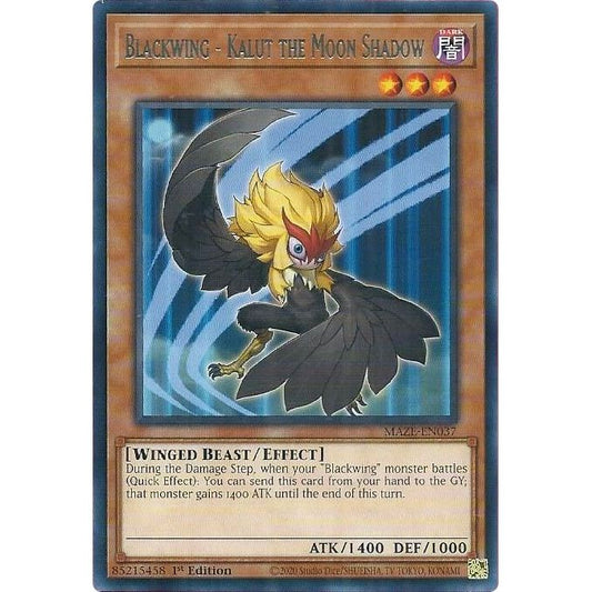Image for Blackwing - Kalut the Moon Shadow (MAZE-EN037) (MAZE) - YuGiOh