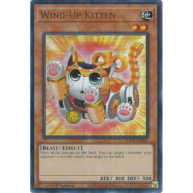 Image for Wind-Up Kitten (MAZE-EN041) (MAZE) - YuGiOh