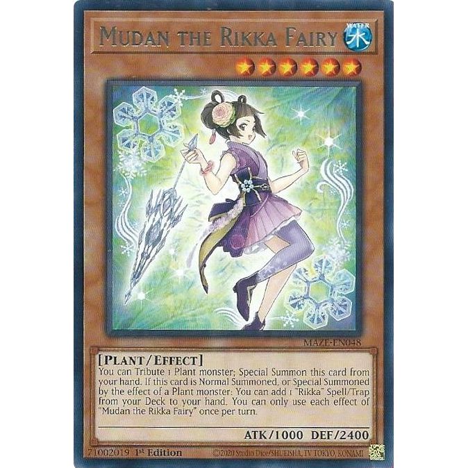 Image for Mudan the Rikka Fairy (MAZE-EN048) (MAZE) - YuGiOh