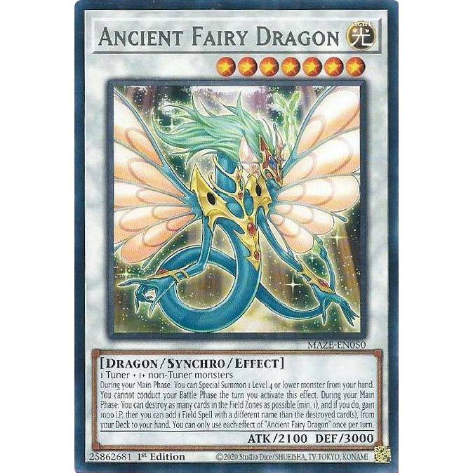 Image for Ancient Fairy Dragon (MAZE-EN050) (MAZE) - YuGiOh