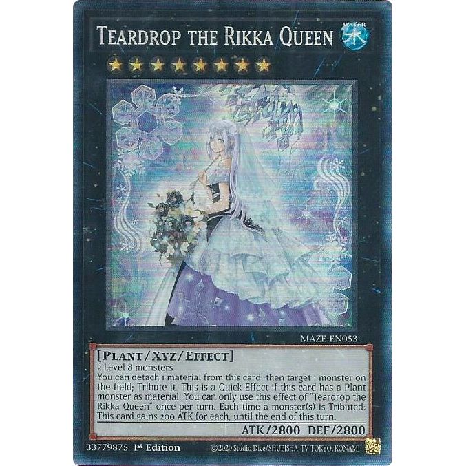 Image for Teardrop the Rikka Queen (CR) (MAZE-EN053) (MAZE) - YuGiOh