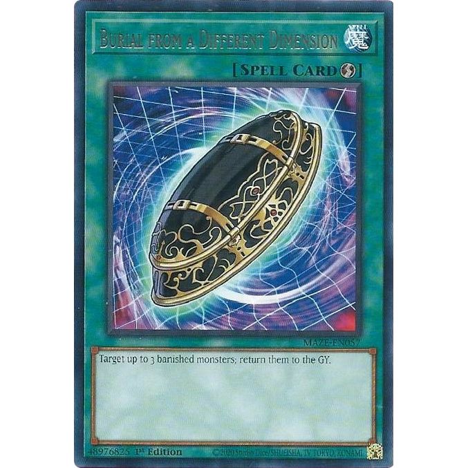 Image for Burial from a Different Dimension (MAZE-EN057) (MAZE) - YuGiOh