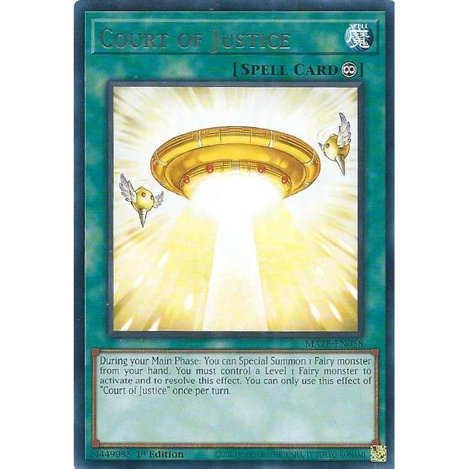 Image for Court of Justice (MAZE-EN058) (MAZE) - YuGiOh