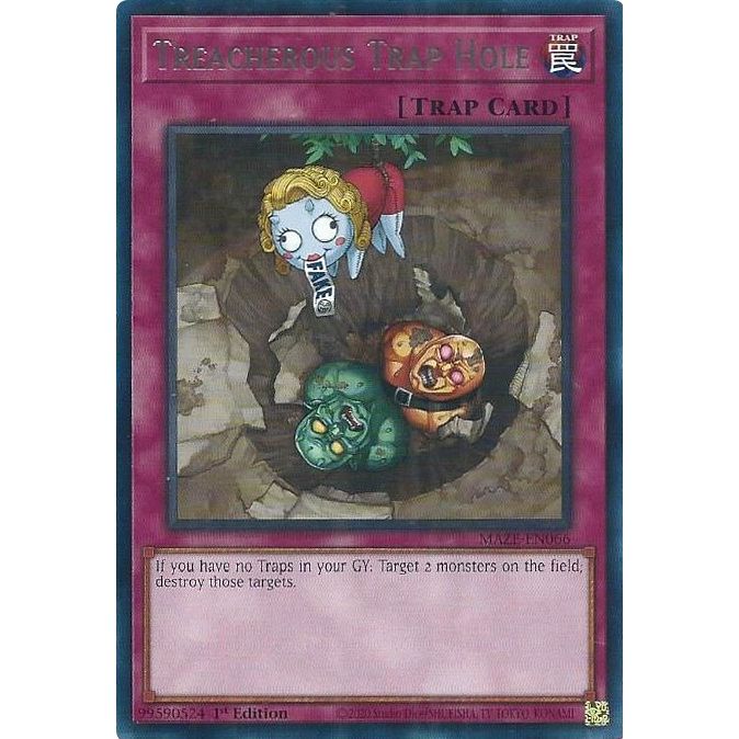 Image for Treacherous Trap Hole (MAZE-EN066) (MAZE) - YuGiOh