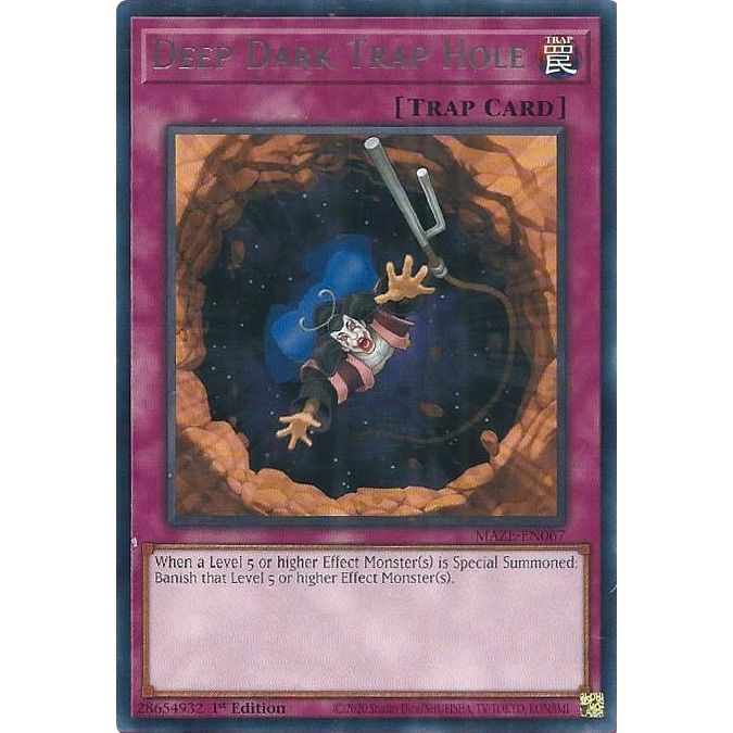 Image for Deep Dark Trap Hole (MAZE-EN067) (MAZE) - YuGiOh