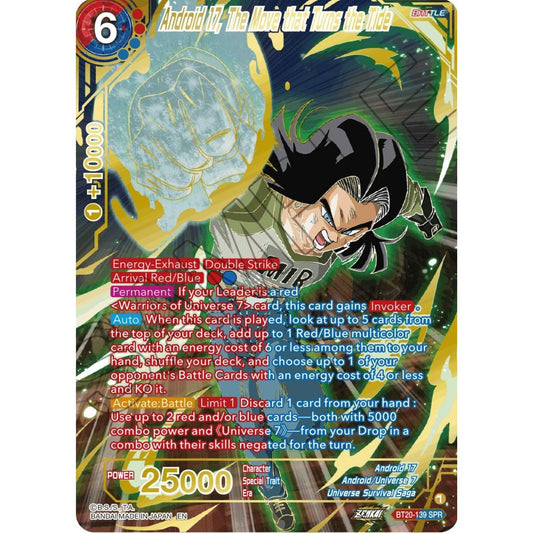 Image for Android 17, The Move that Turns the Tide (SPR) (BT20-139) (DBS-B20) - Dragon Ball Super: Masters