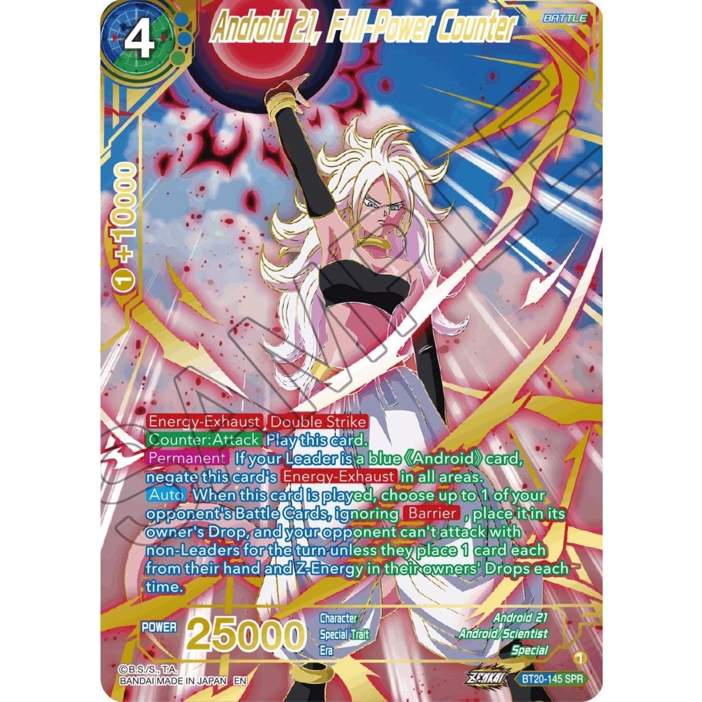 Image for Android 21, Full-Power Counter (SPR) (BT20-145) (DBS-B20) - Dragon Ball Super: Masters