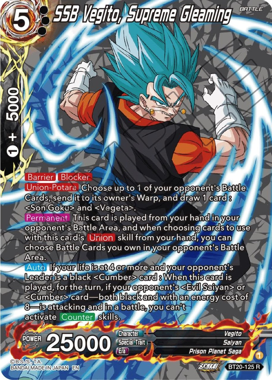 Image for SSB Vegito, Supreme Gleaming (Silver Foil) (BT20-125) (DBS-B20) - Dragon Ball Super: Masters