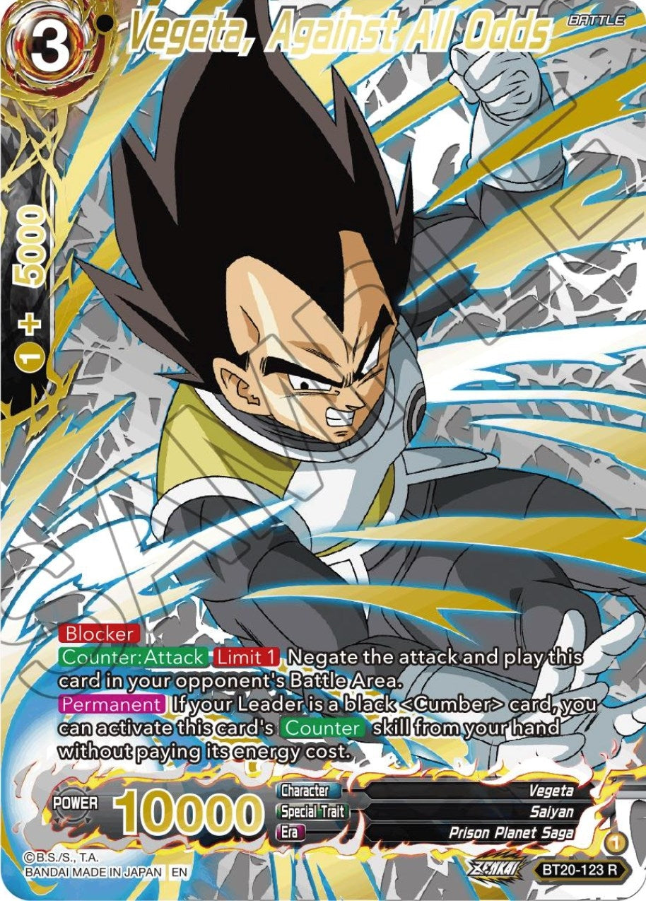 Image for Vegeta, Against All Odds (Gold-Stamped) (BT20-123) (DBS-B20) - Dragon Ball Super: Masters