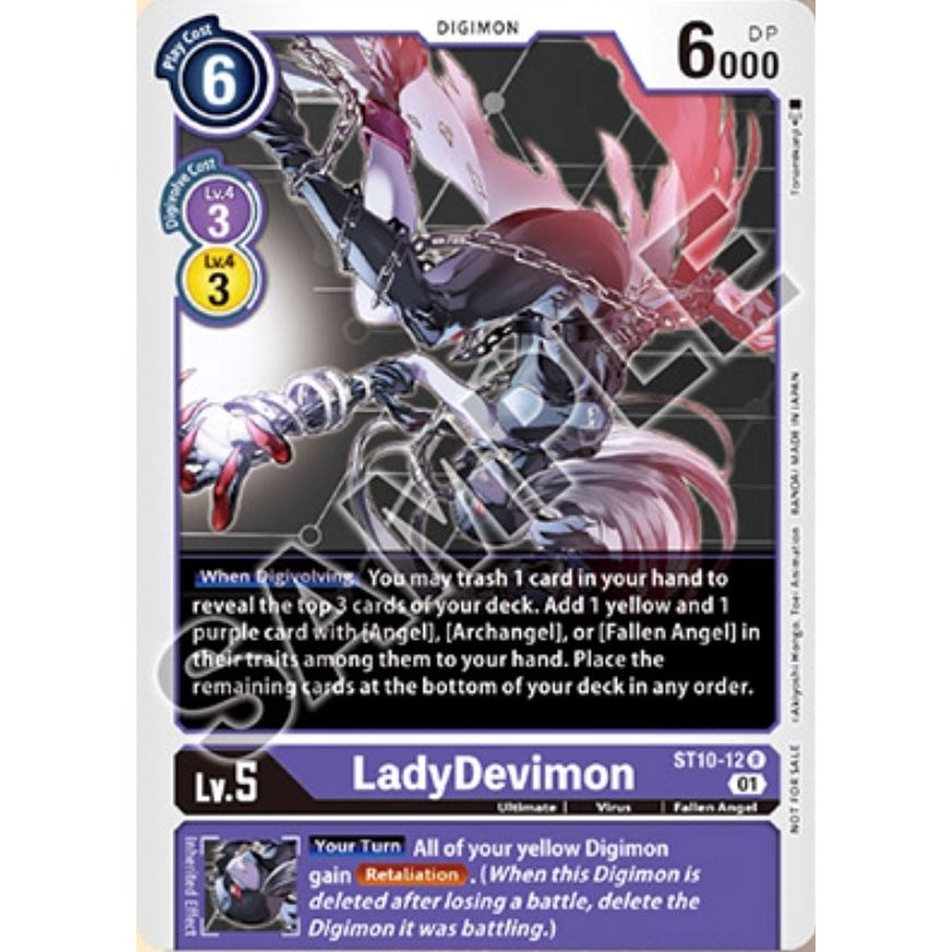 Image for LadyDevimon (Tamer Goods Set Angewomon & LadyDevimon) (ST10-12 R) (ST-10) - Digimon Card Game