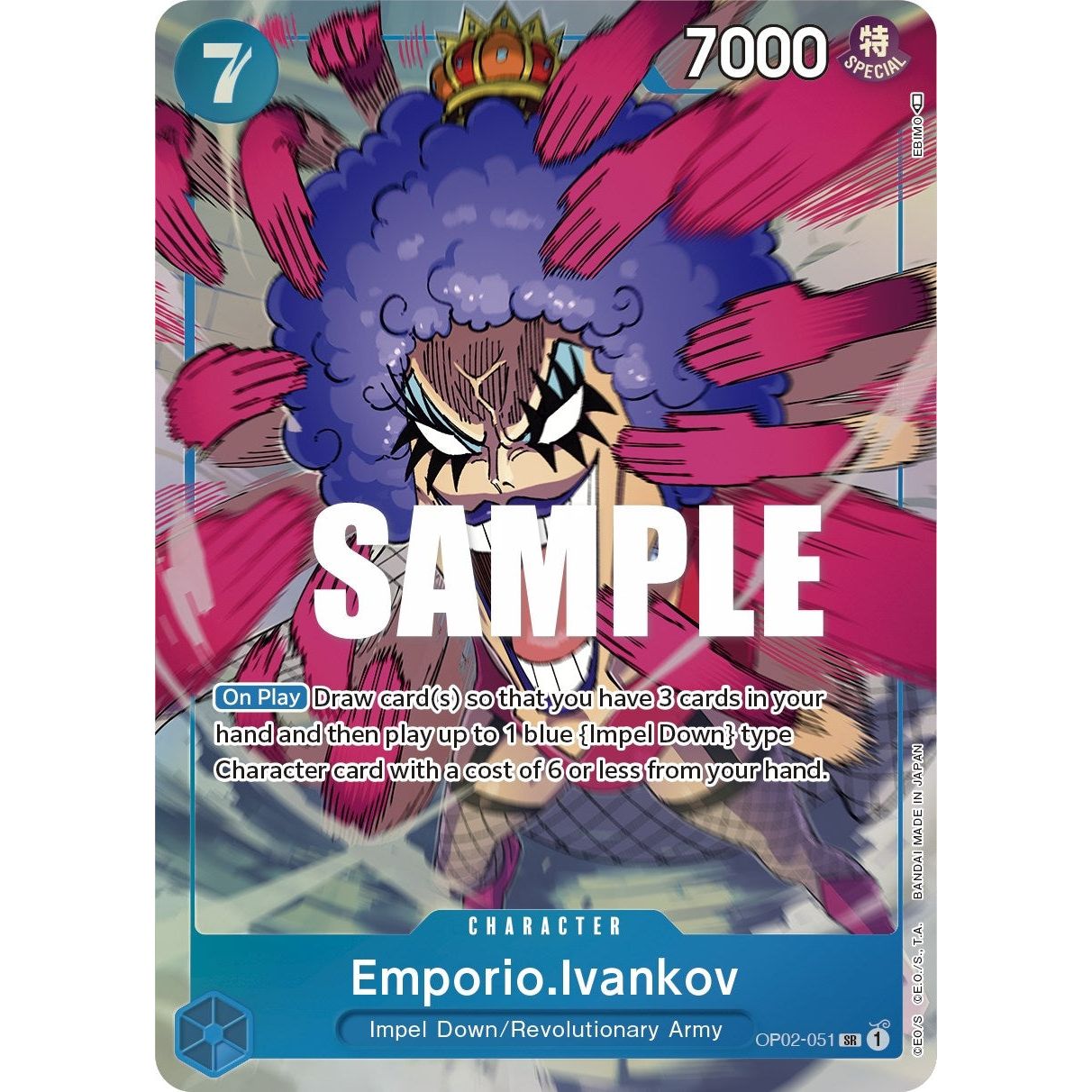 Image for Emporio.Ivankov (051) (Alternate Art) (OP02-051) (OP02) - One Piece Card Game