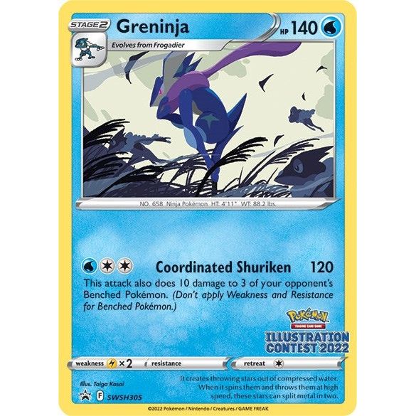 Image for Greninja (Illustration Contest 2022) (SWSH305) (SWSD) - Pokemon