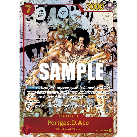 Image for Portgas.D.Ace (Parallel) (Manga) (Alternate Art) (OP02-013) (OP02) - One Piece Card Game