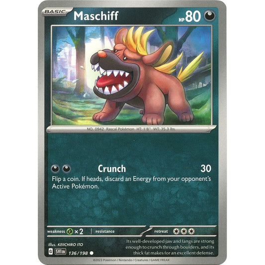 Image for Maschiff (136/198) (SVI) - Pokemon
