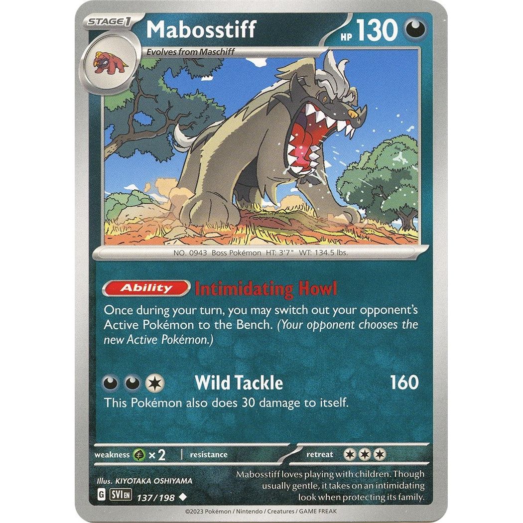 Image for Mabosstiff (137/198) (SVI) - Pokemon