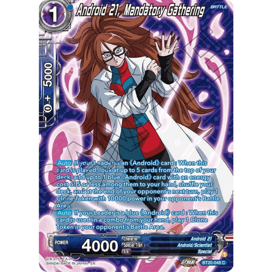 Image for Android 21, Mandatory Gathering (Silver Foil) (BT20-048) (DBS-B20) - Dragon Ball Super: Masters