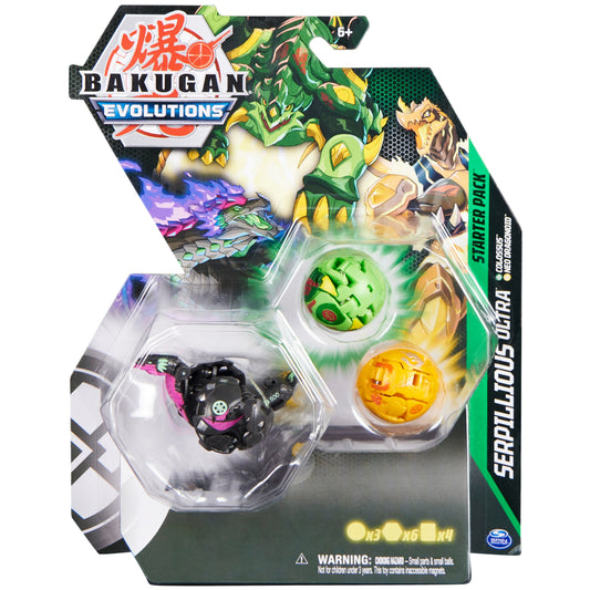 Image for Bakugan Starter 3-Pack - Darkus Serpillious Ultra - Bakugan TCG