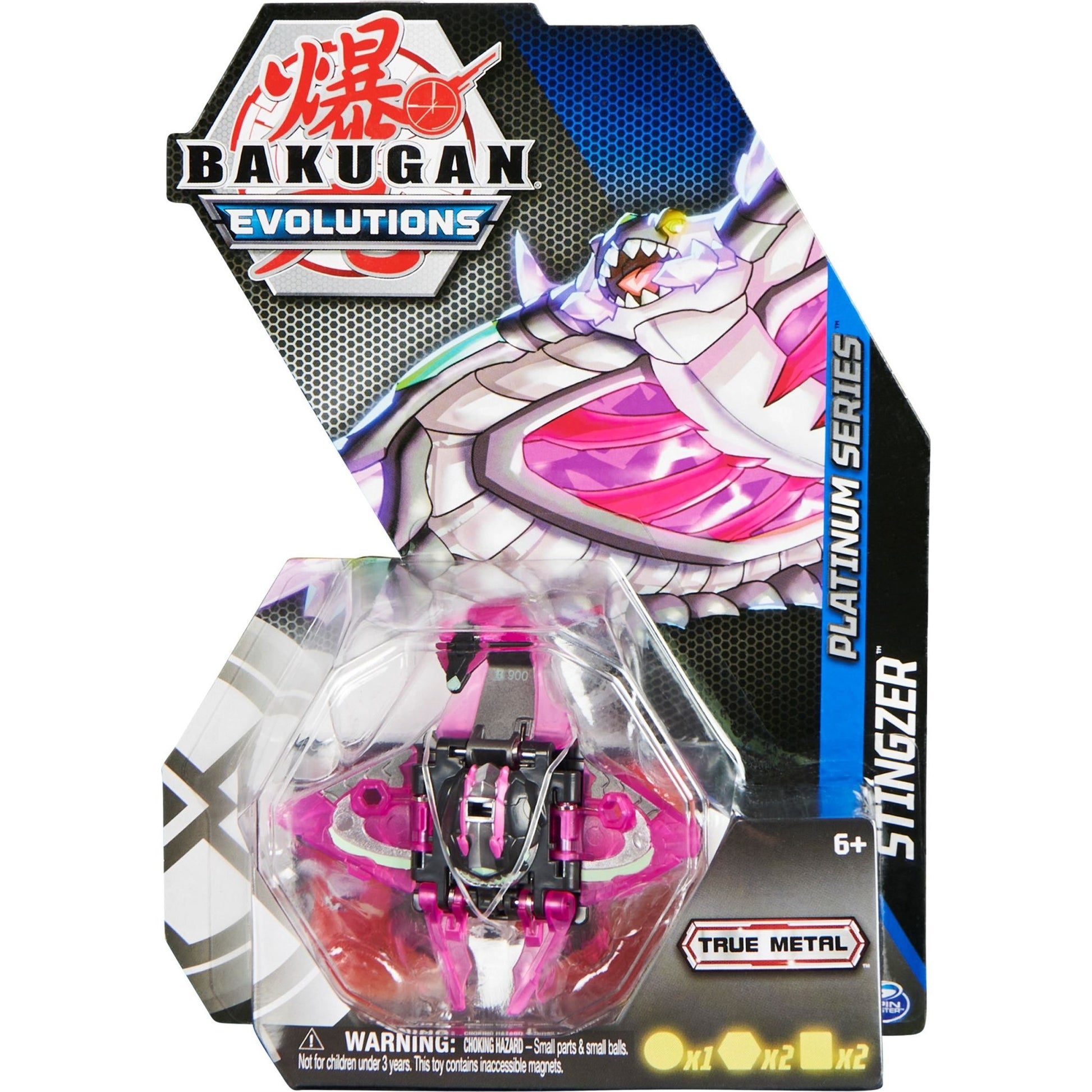 Image for Platinum Series Bakugan Single Pack - Darkus Platinum Stingzer - Bakugan TCG