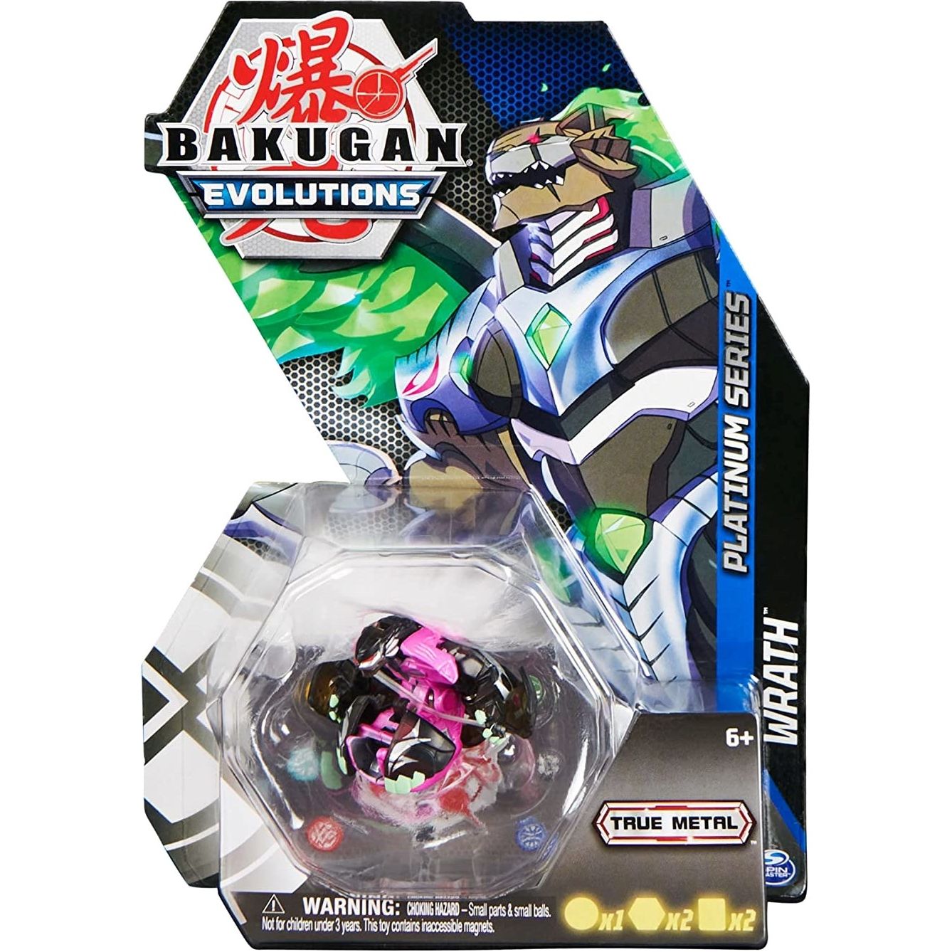 Image for Platinum Series Bakugan Single Pack - Darkus Platinum Wrath - Bakugan TCG