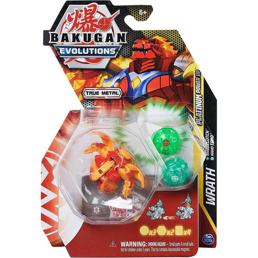 Image for Bakugan Platinum Power Up Pack - Pyrus Platinum Power Up Wrath - Bakugan TCG