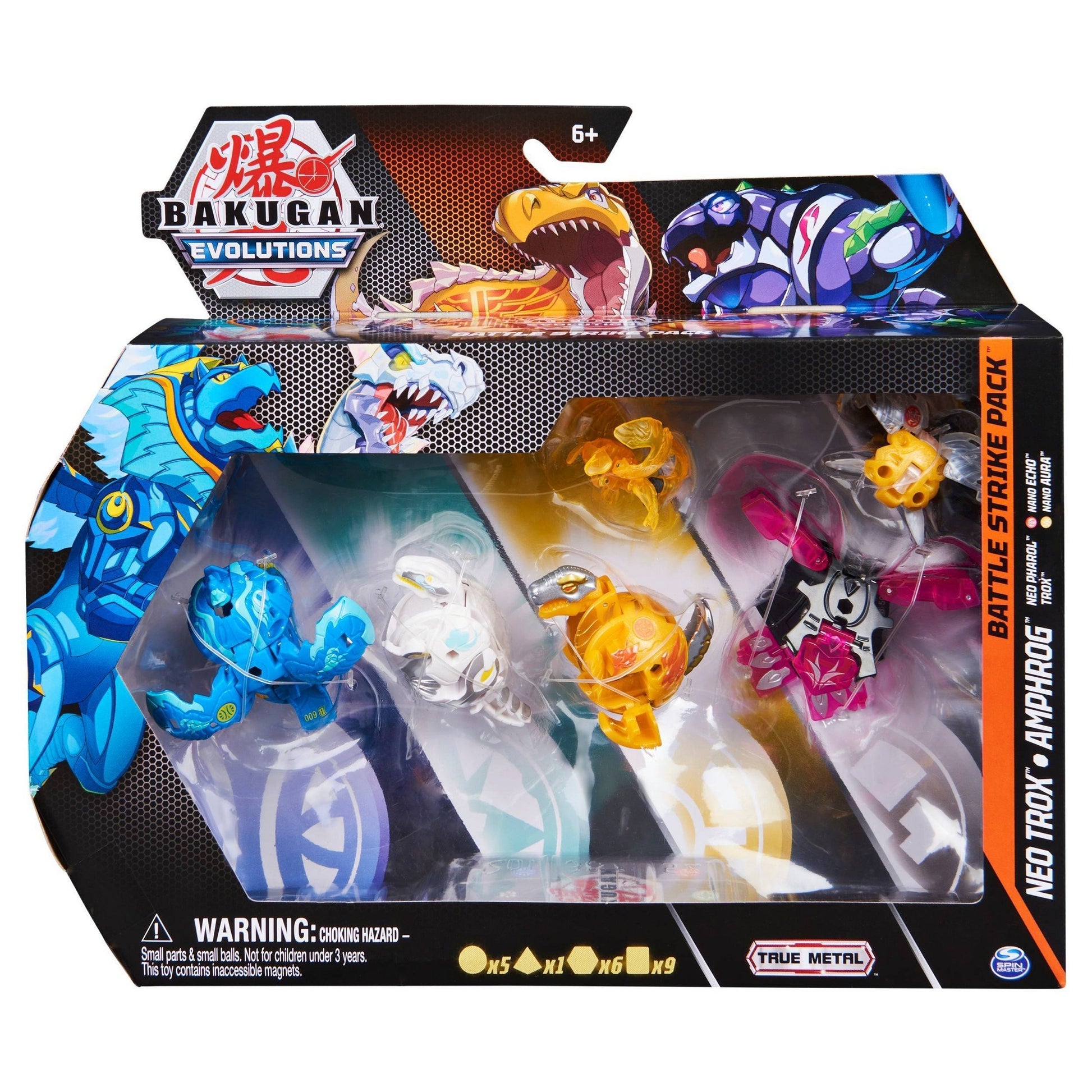 Image for Bakugan Battle Strike Pack - Aurelus Neo Trox Darkus Amphrog - Bakugan TCG