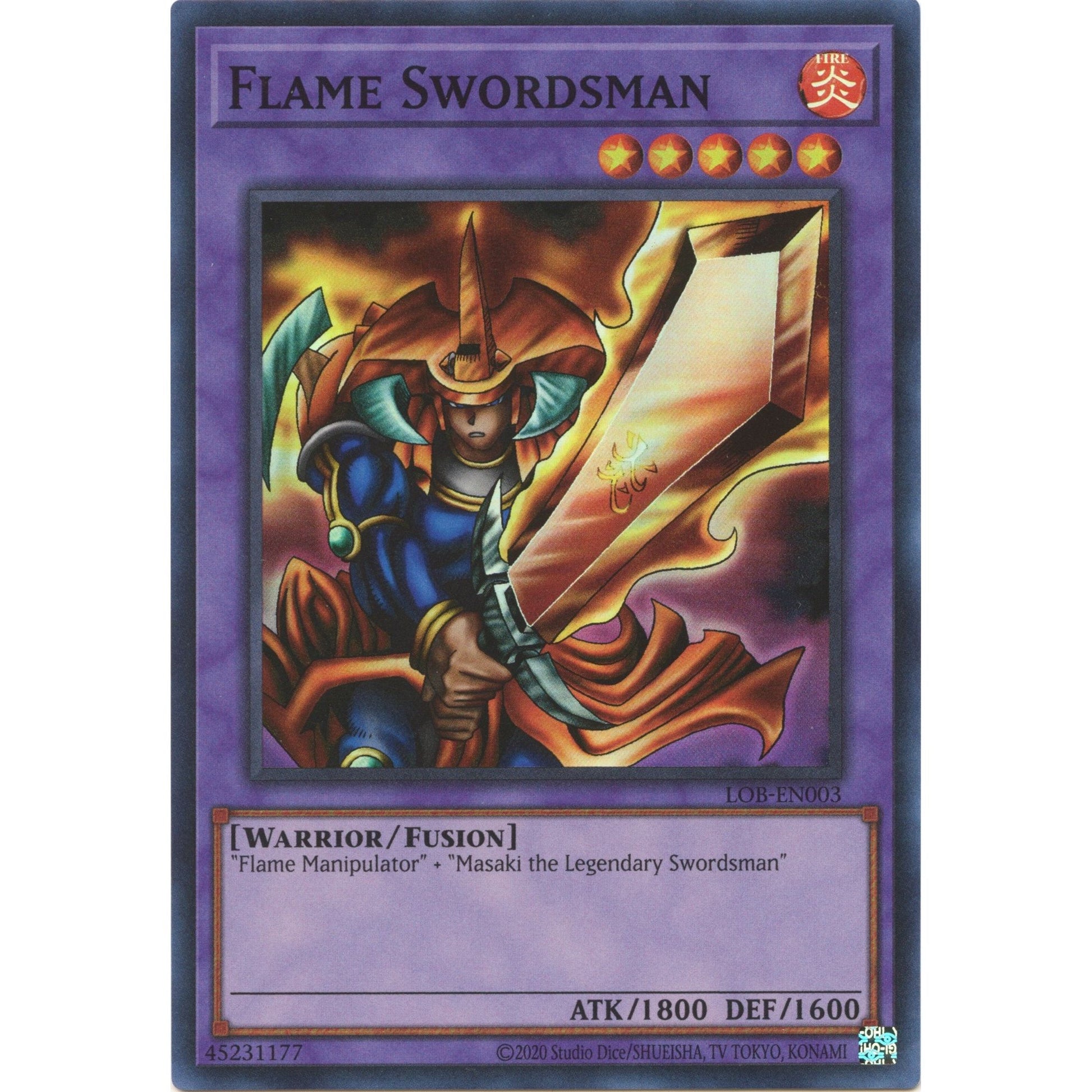 Image for Flame Swordsman (LOB-EN003) (LOB-EN) - YuGiOh