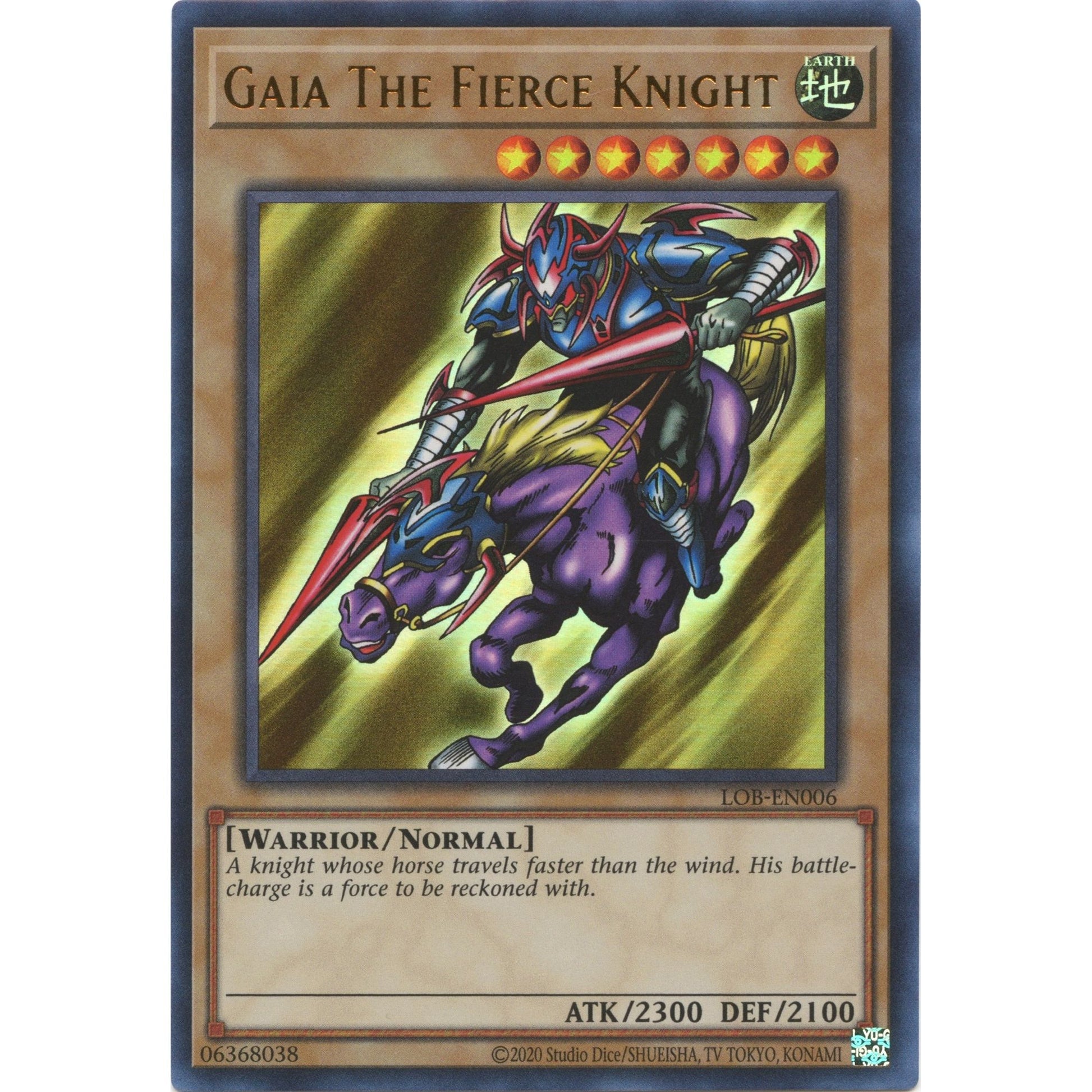 Image for Gaia The Fierce Knight (LOB-EN006) (LOB-EN) - YuGiOh
