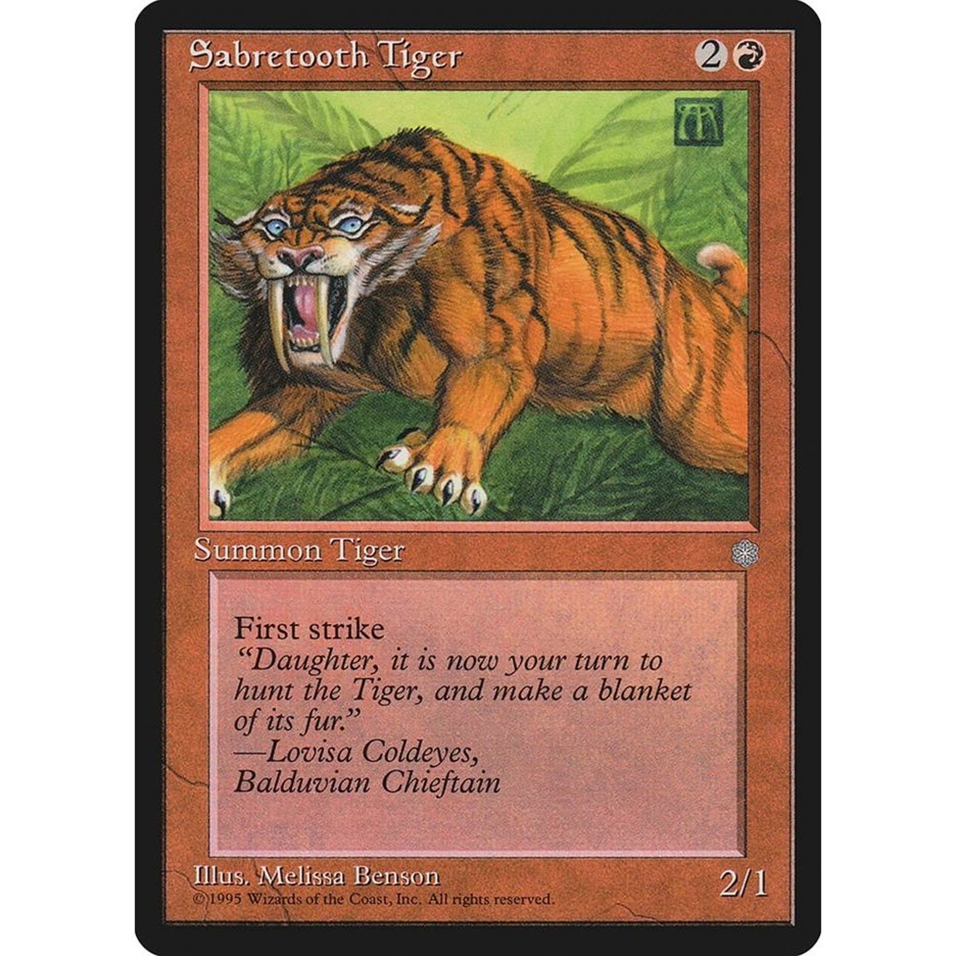 Image for Sabretooth Tiger (ICE) - Magic: The Gathering