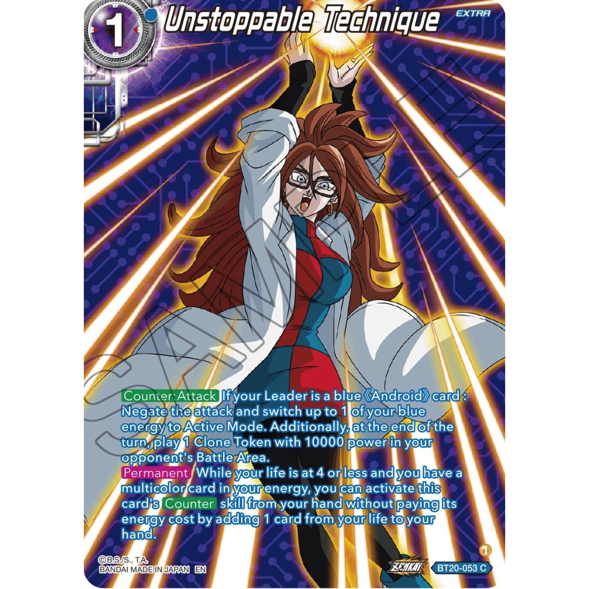Image for Unstoppable Technique (Silver Foil) (BT20-053) (DBS-B20) - Dragon Ball Super: Masters