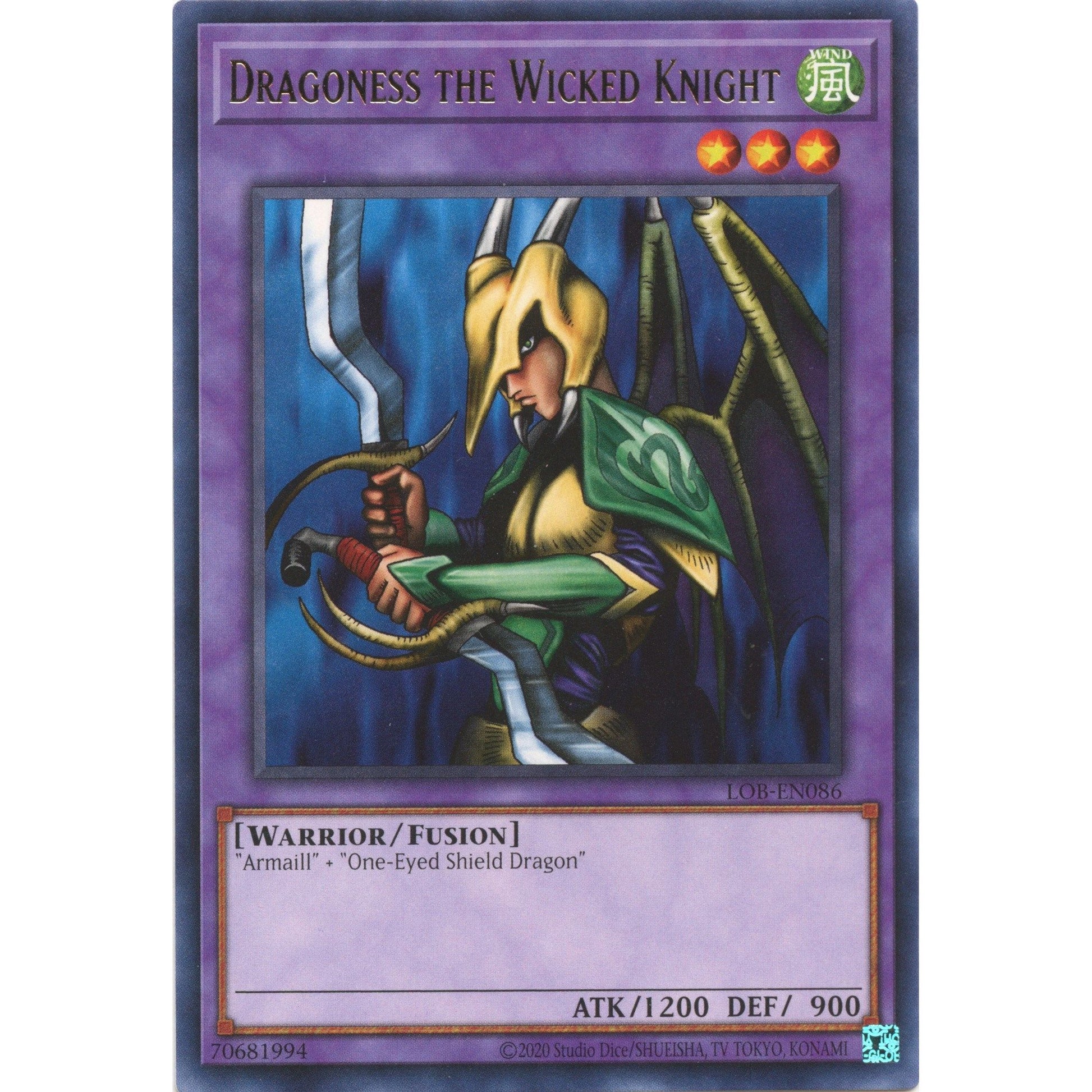 Image for Dragoness the Wicked Knight (LOB-EN086) (LOB-EN) - YuGiOh